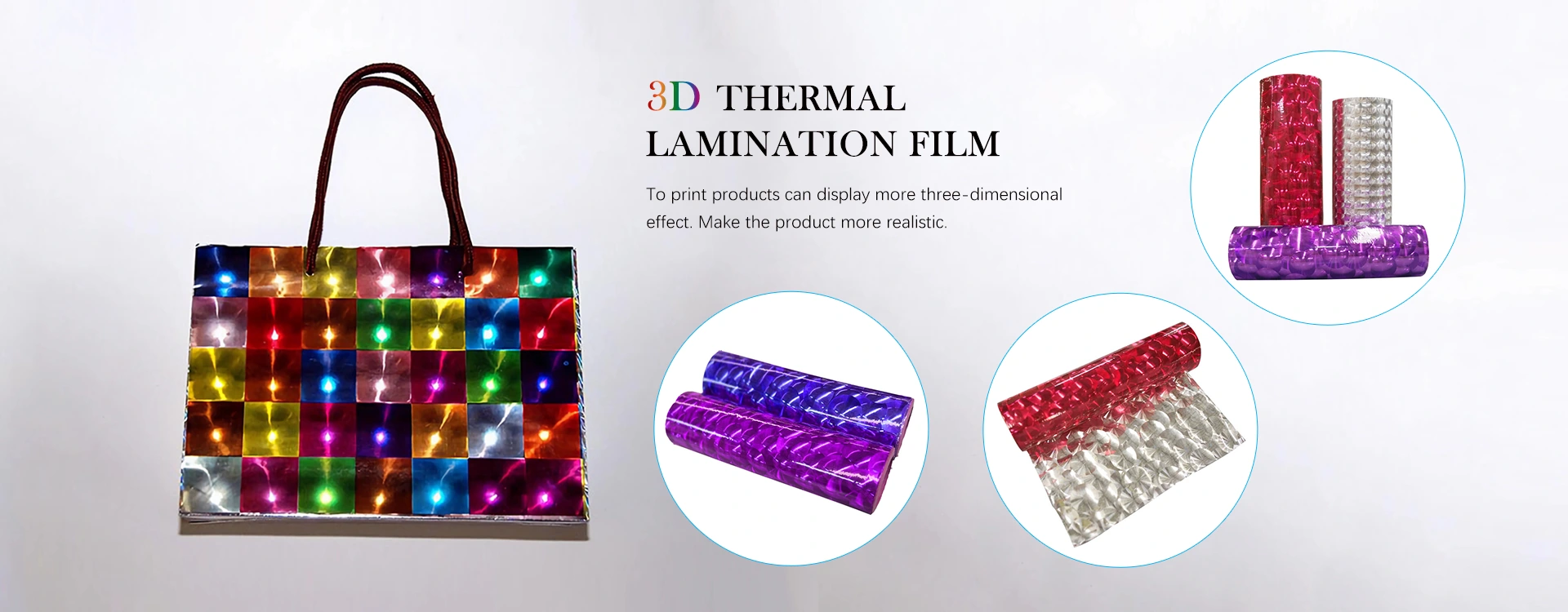 3D terminio laminavimo plėvelės gaminiai