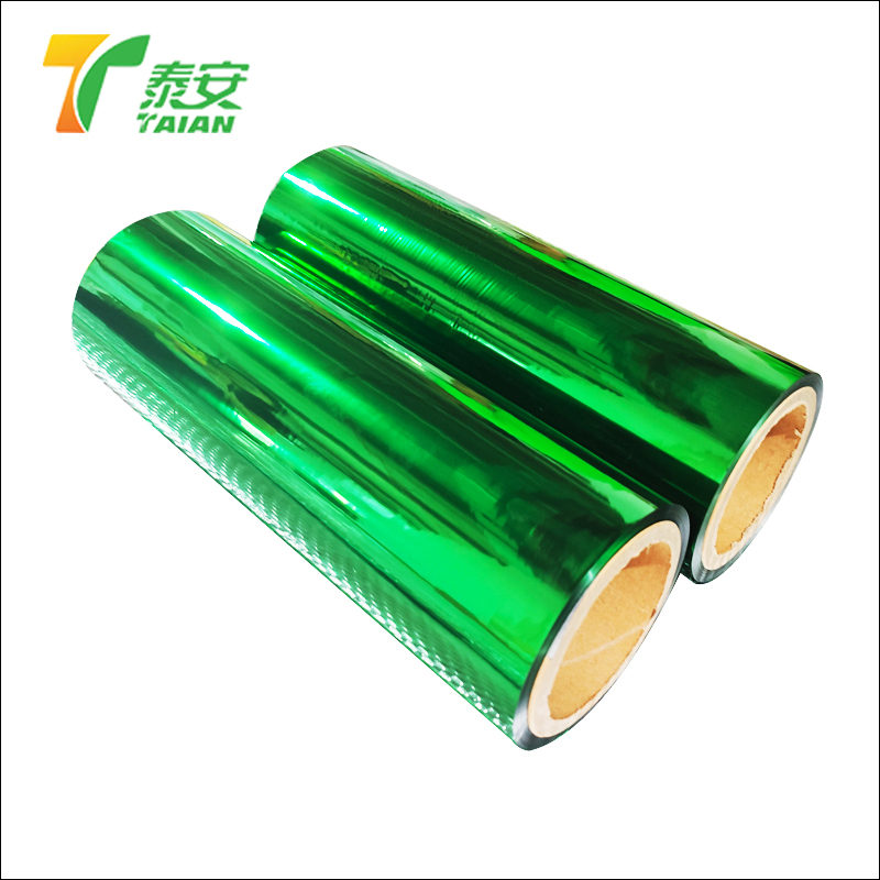 PET metalizuotas šiluminio laminavimo filmas dokumentams